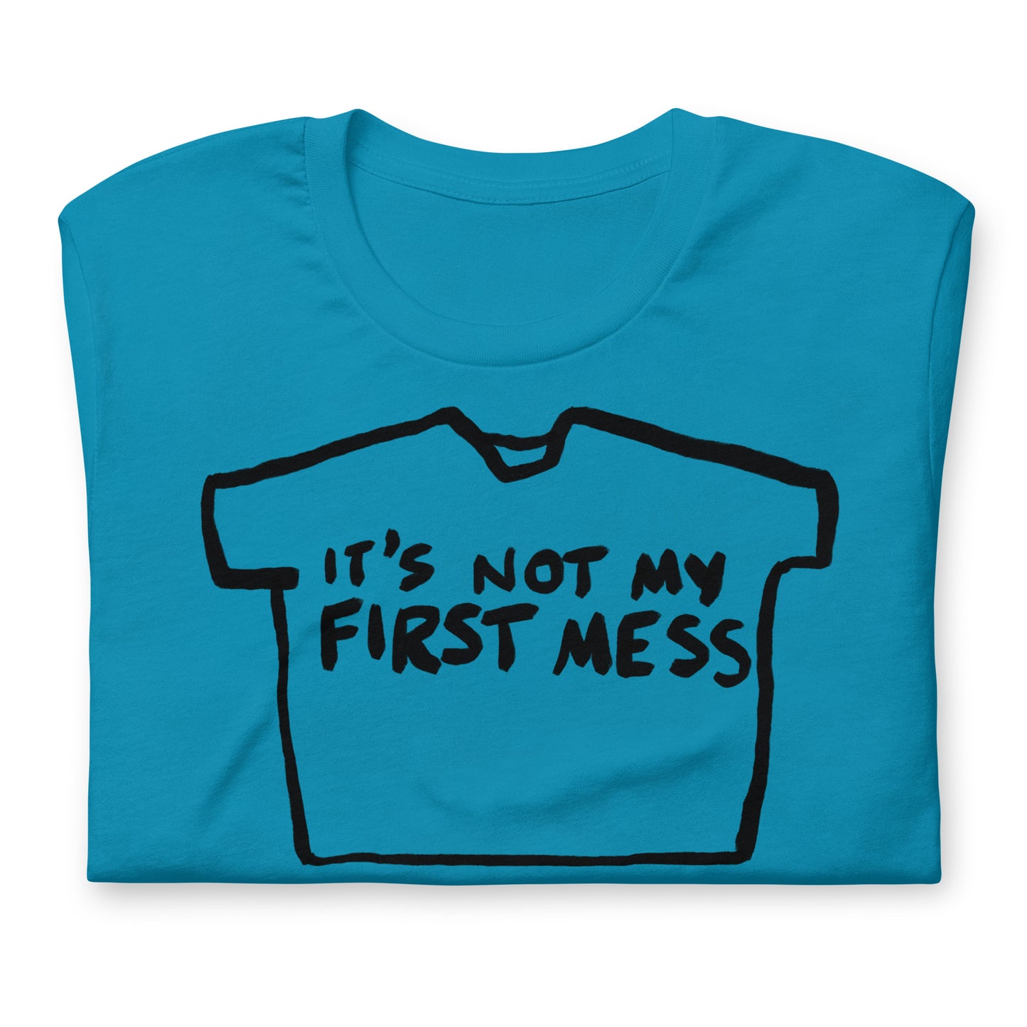 "It's not my first mess" tshirt in 13 colours