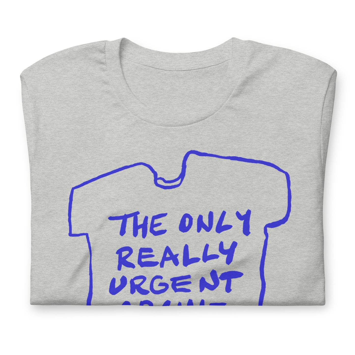 "The only really urgent architectural question is where's the bathroom?" tshirt in 2 colours