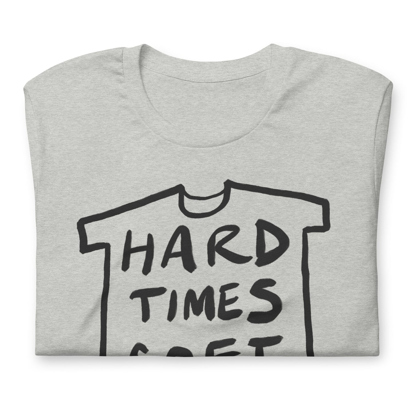 "Hard times soft sounds" tshirt in 13 colours
