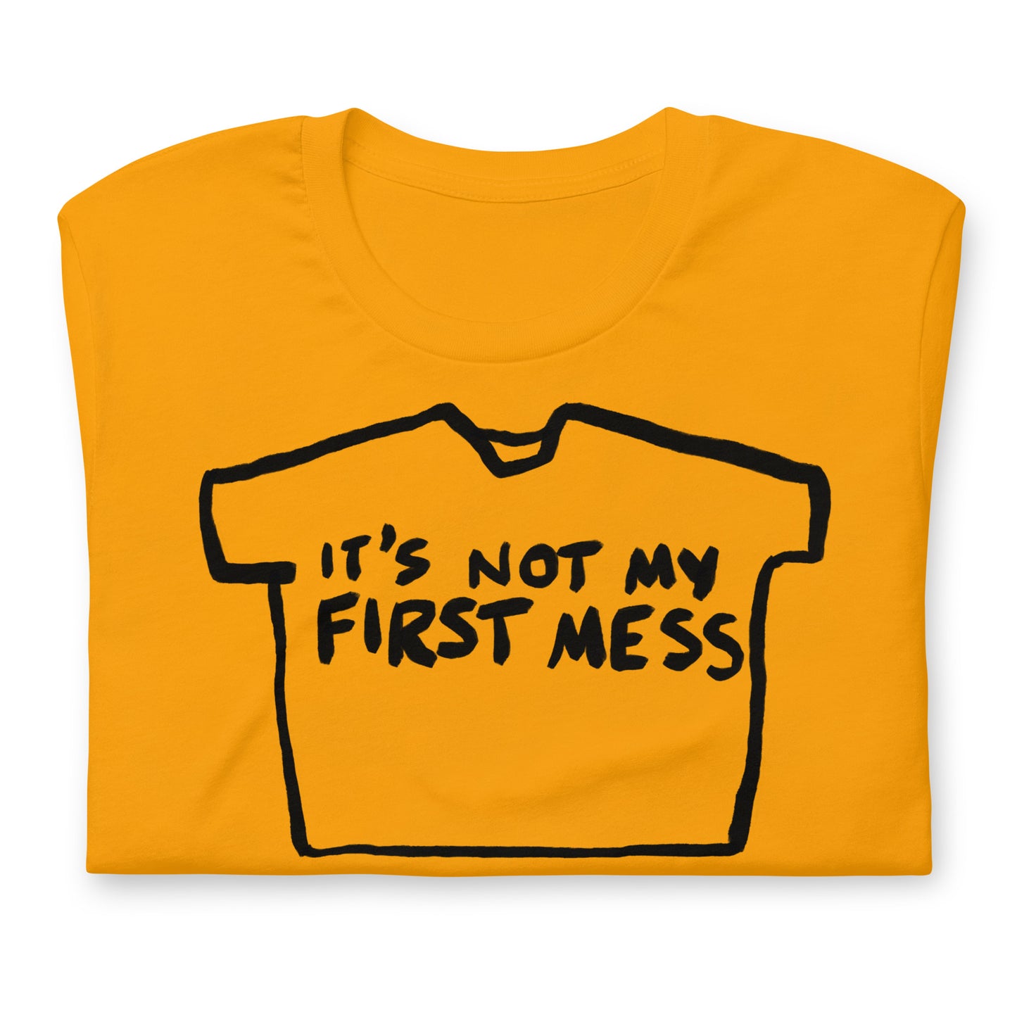 "It's not my first mess" tshirt in 13 colours
