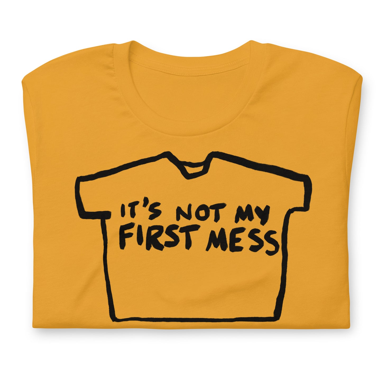 "It's not my first mess" tshirt in 13 colours