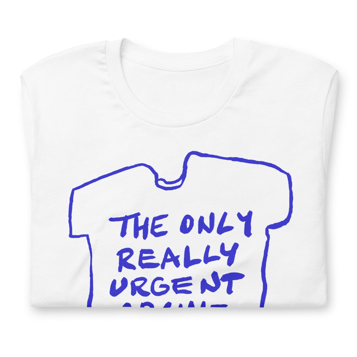 "The only really urgent architectural question is where's the bathroom?" tshirt in 2 colours